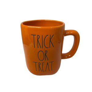 RAE Dunn Artisan Collection Trick or Treat Pumpkin Halloween Mug Cup 3"W 5"H